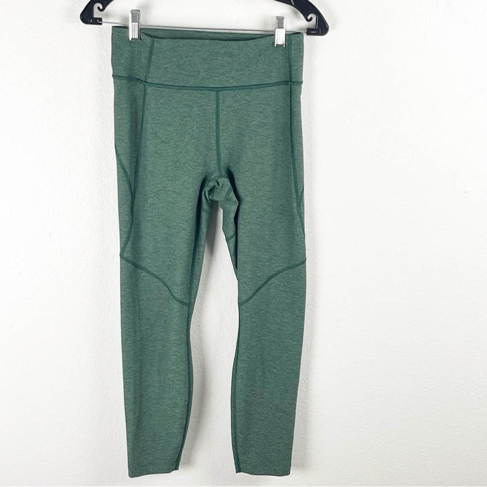 OUTDOOR VOICES Green Cropped Leggings Small Gym Workout Yoga Pilates Athleisure